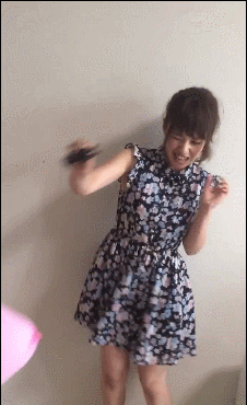 猛特訓！風船割り （れいにゃんと）GIF