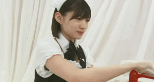 太田夢莉 メイドコスプレ Ota Yuuri Maid Costume (2)