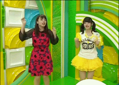 GIF 羽島みき(神宿) + 山田菜々 Oh My God