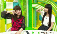 「ふへへへへへへへ大作戦」ジェスチャー GIF 寺嶋由芙 vs. 山田菜々