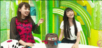 「黒ひげ危機一発ゲーム」GIF 寺嶋由芙 vs 山田菜々