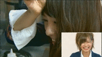 「黒焦げ餃子」 GIF 山田菜々